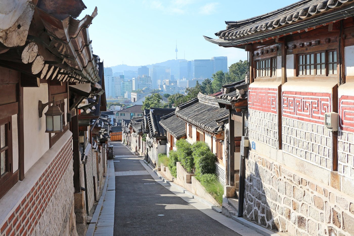 A hanok alley in Bukchon Hanok Village