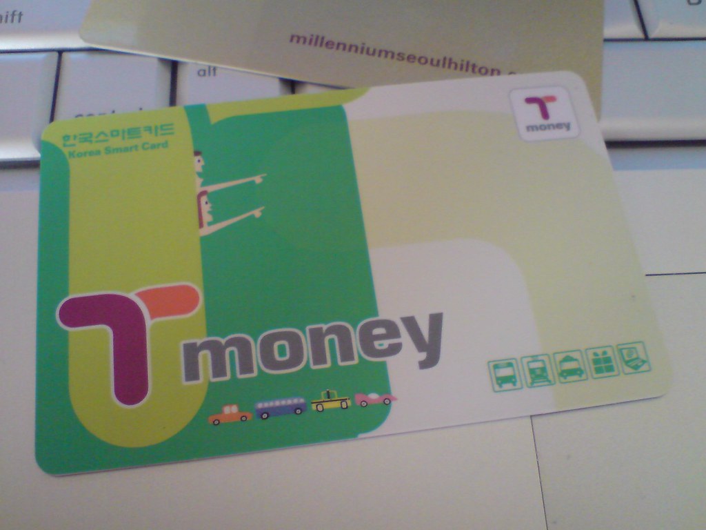 A T-money transit card